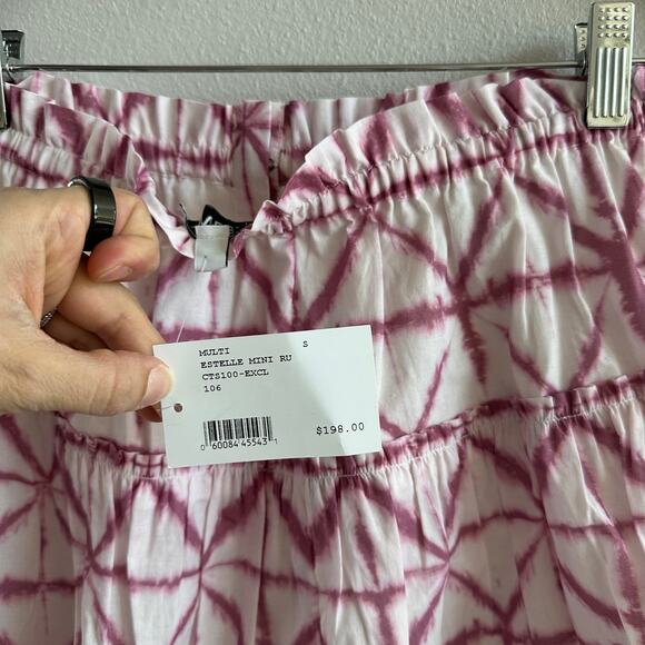 INTERMIX Estelle Batik Cotton Mini Skirt Size Small New - Picture 3 of 5